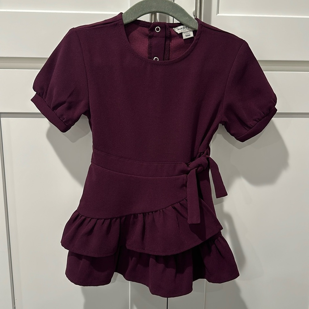 Habitual Plum Wrap Dress